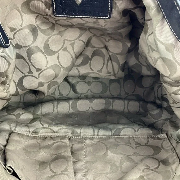 Vintage Coach Black Pebbled Leatherware Hobo Shoulder Handbag Purse 5715 Y2K - Picture 7 of 8